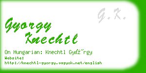 gyorgy knechtl business card